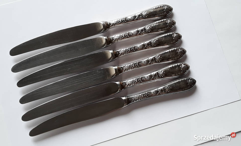 Posrebrzane noże obiadowe wz ROMAŃSKI Hefra Dąbrowa Górnicza sprzedam
