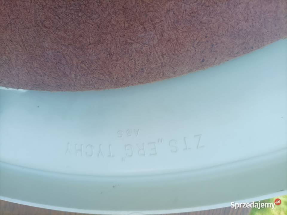 Lustro okrągłe Vintage PRL Sterdyń