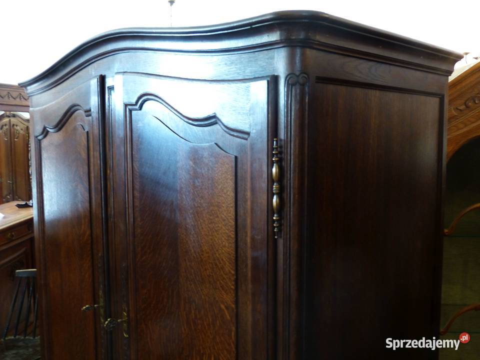 Dębowa ciemna szafa ludwikowskasklep Dąbrowa śląskie Dąbrowa Górnicza