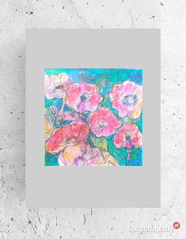 łąka akwarela Bydgoszcz