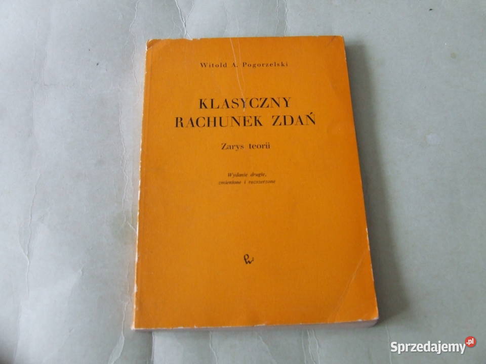 Klasyczny rachunek zdań Pogorzelski Teoria dolnośląskie Oborniki Śląskie