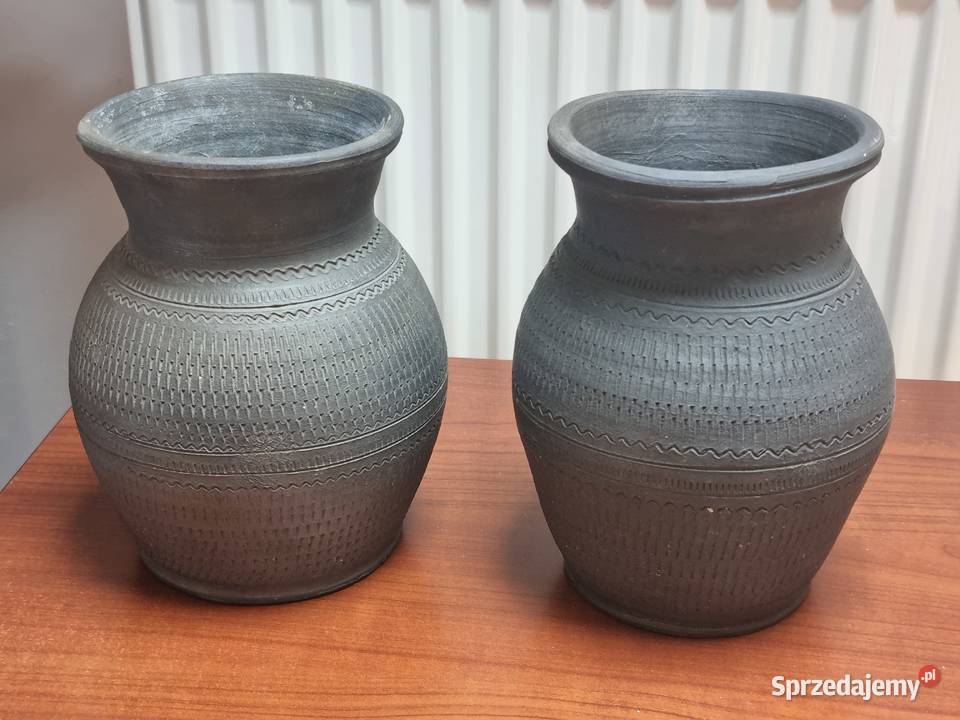 Wazon wazony ceramiczne Siwak 2 sztuki polska lubelskie Lublin sprzedam