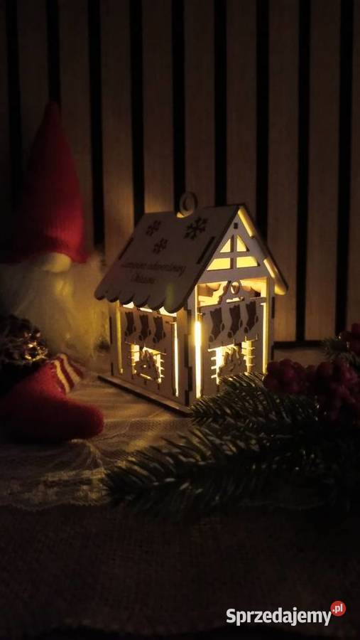 Lampion adwentowy z imieniem kominek Bełchatów