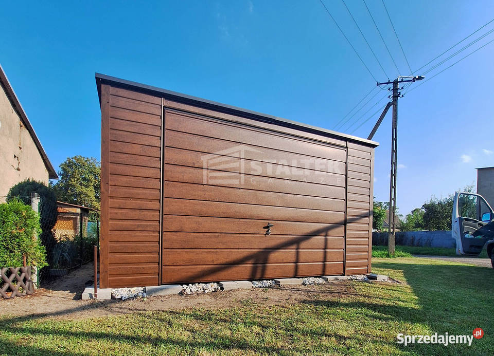 Garaż Blaszany 4x5 Brama uchylna rynna śląskie Katowice