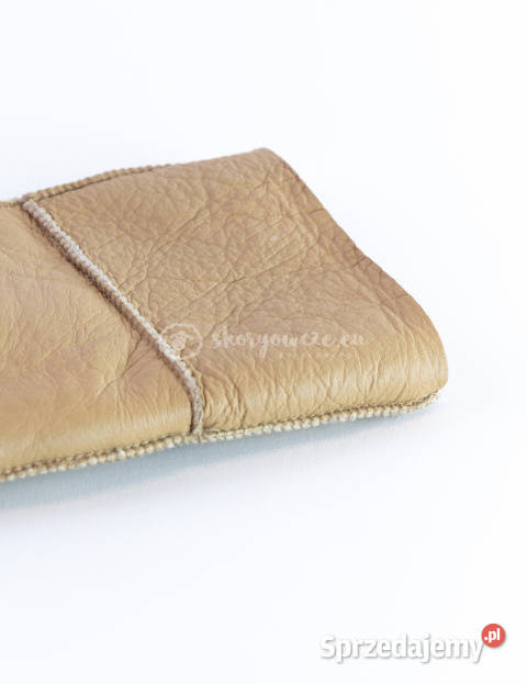 Beżowe klasyczne rękawiczki męskie ze skóry Szaflary sprzedam