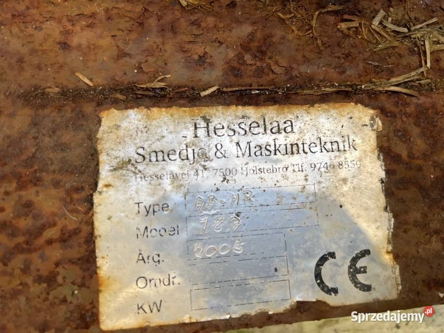 Zgrabiarka grzebieniowa Bjerre ABHR 187 nieuszkodzony Łomazy