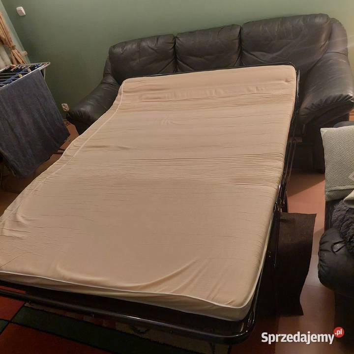 Kanapa skórzana z funkcją spania fotel Nowa Iwiczna