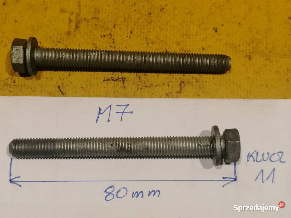 śruba mocująca M7 x 1 długość 80mm osobowe Pozostałe łódzkie Piotrków Trybunalski