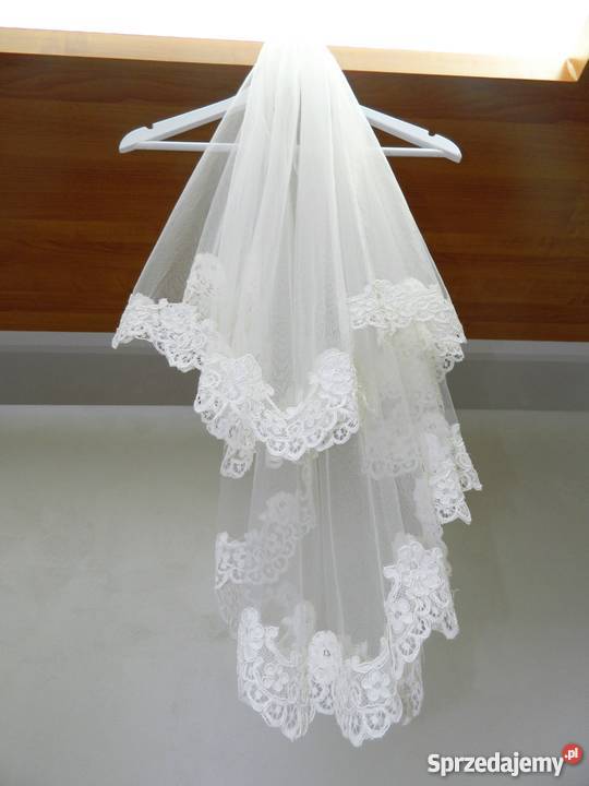 Welon Hiszpański z koronką Ecru PRZEPIĘKNY mazowieckie