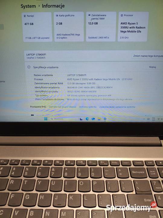 Lenovo IdeaPad 3 15 Czyżowice