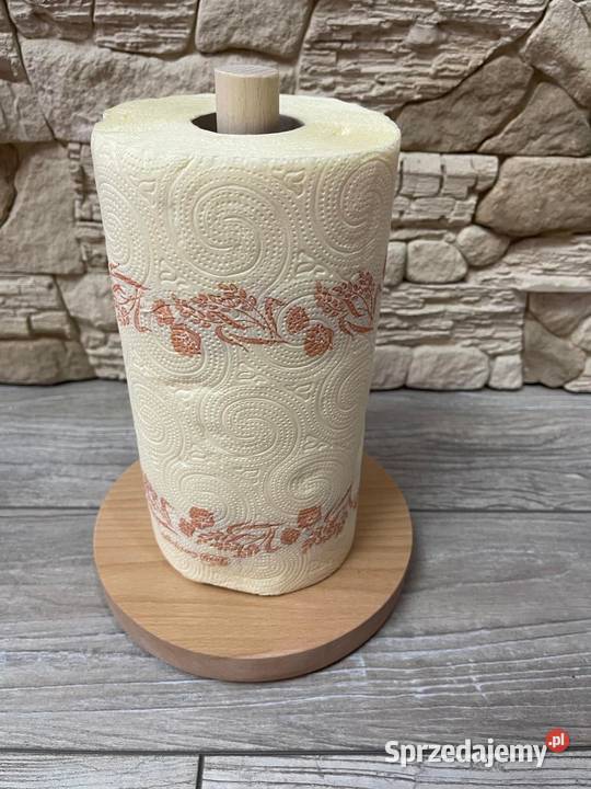 Stojak drewniany na ręcznik kuchenny czarny mat Dębica sprzedam