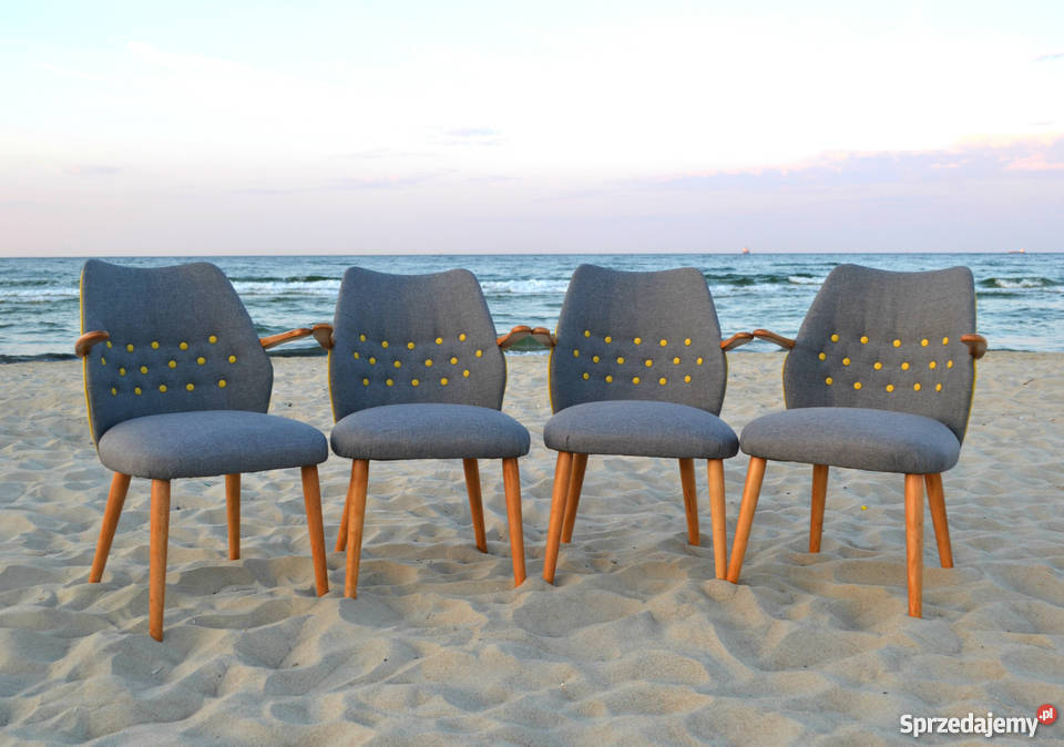 krzesła patyczaki lata 60 nrd design