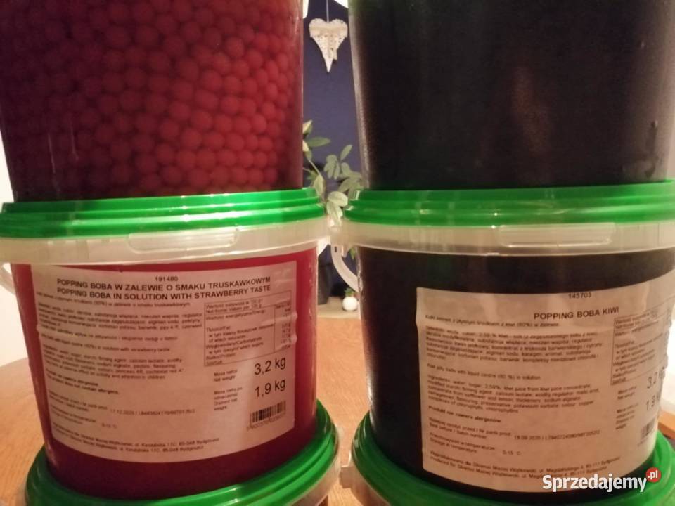 10 Wiader poppingu do BUBBLETEA Różne smaki pomorskie Lębork