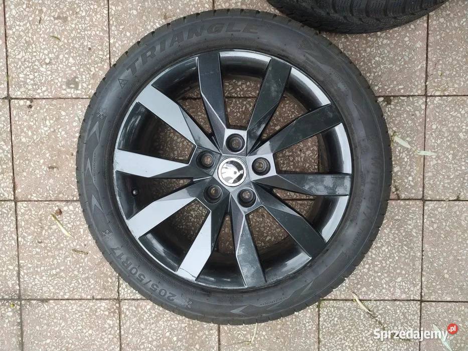 Oryginale felgi Skoda Crystal 17 opony zimowe Bytów sprzedam