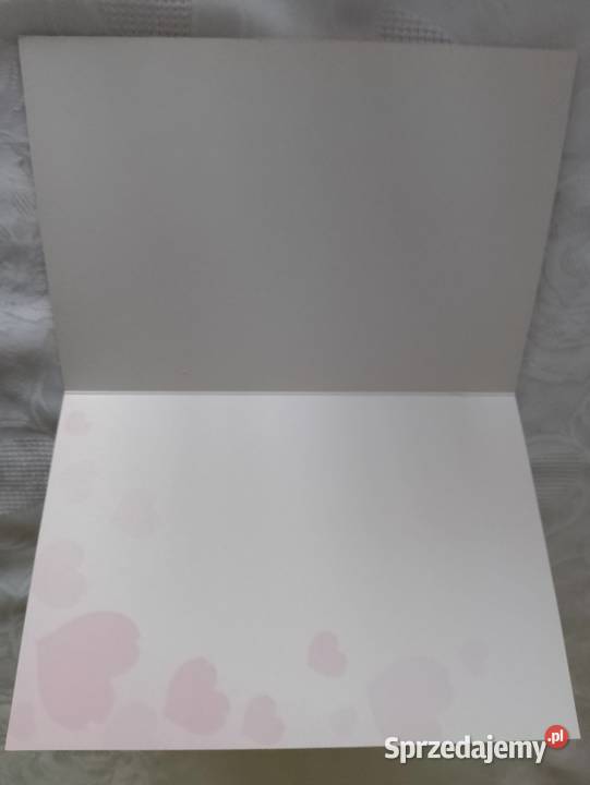 Kartka walentynkowa na WALENTYNKI składana z Wyposażenie wnętrz Oborniki