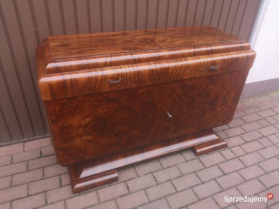 Komoda ARTDECO RTV Orzech Zjawiskowa Stara Antyk Meble Antyki, Sztuka, Kolekcje Swarzędz