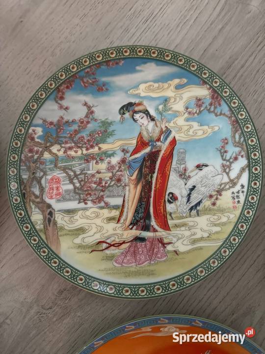 Talerz kolekcjonerski Zhao Huimin porcelana Bystrzyca Kłodzka
