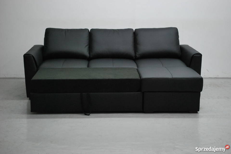 LTC CZARNY NAROŻNIK Z FSPANIA SKÓRA NATURALNA wielkopolskie Poznań