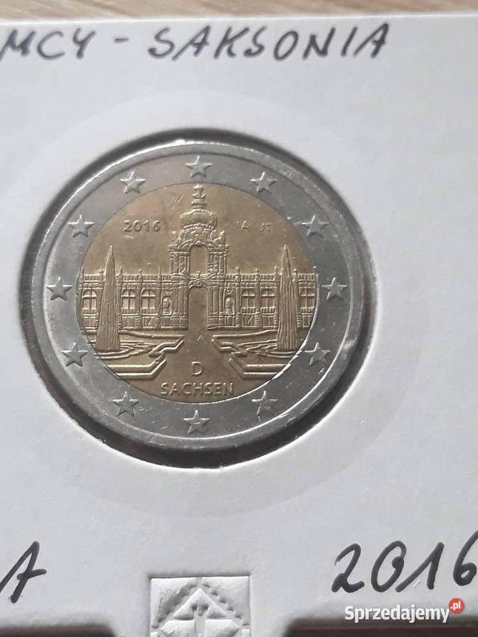 2 Euro Saksonia Niemcy 2016 rmen A