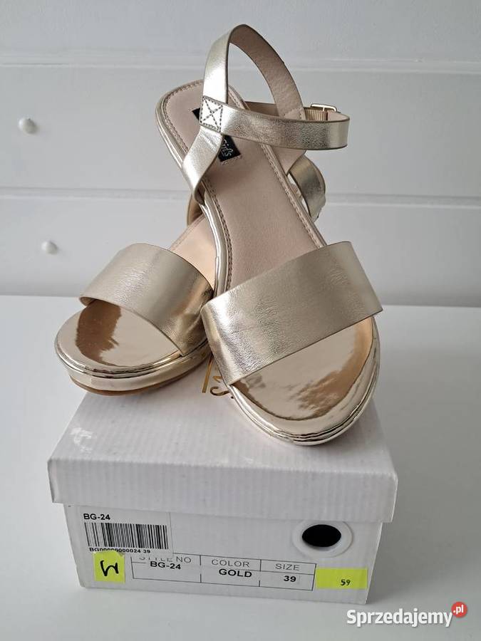Buty damskie sandały złote Beauty girls do Kraków