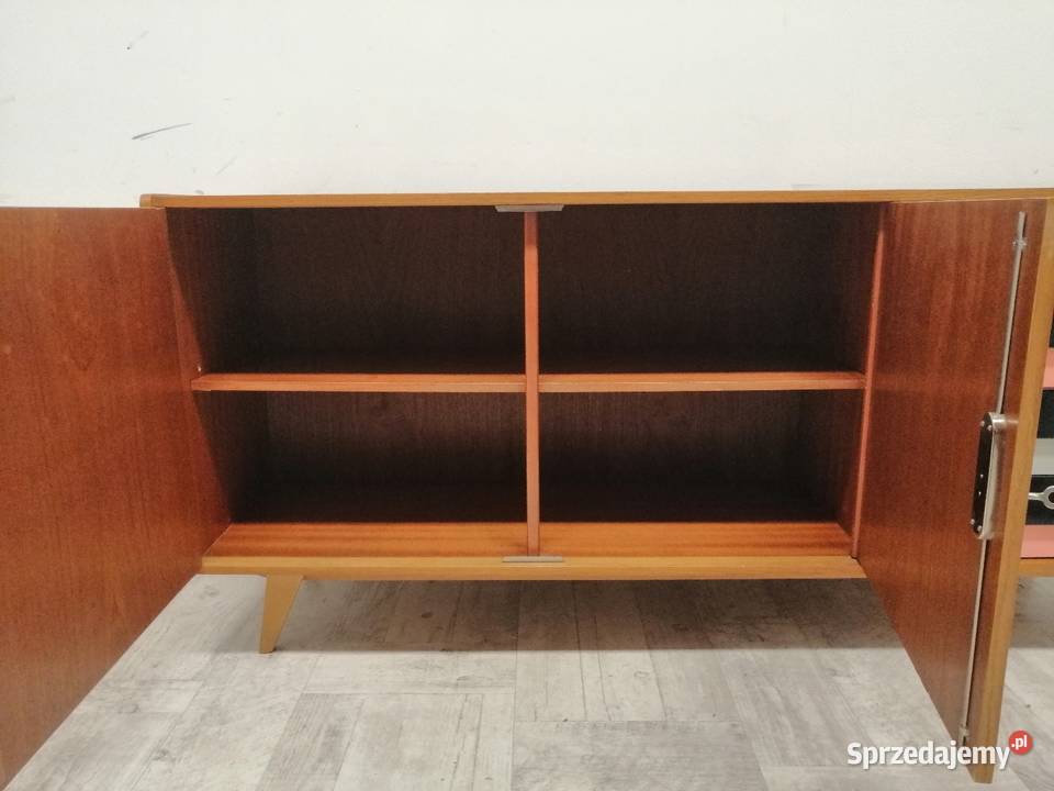 komoda długa sideboard lata 70te design Jiroutek łódzkie Radomsko