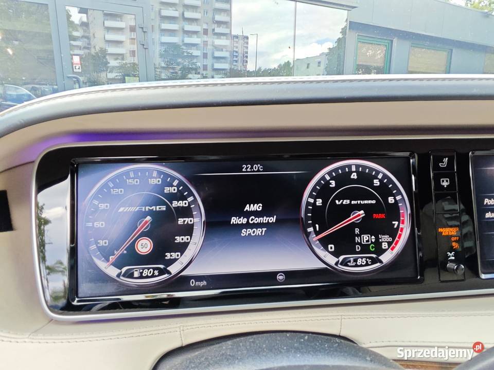 S 63 AMG 4 MATIC Bogata wersja wyposażenia Warszawa
