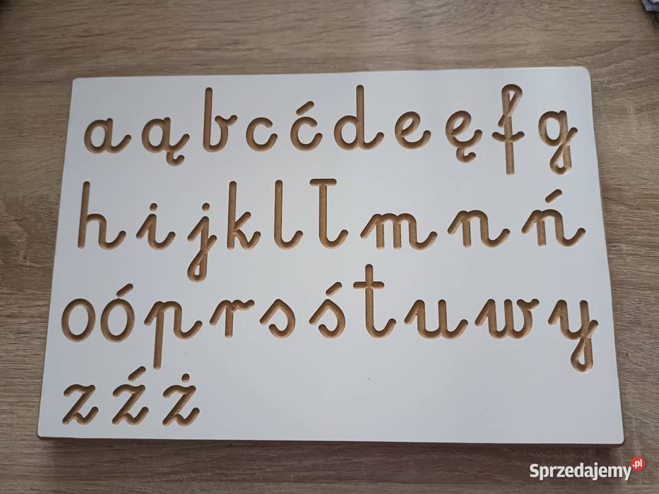 Drewniana tabliczka z alfabetem Pozostałe Kwidzyn