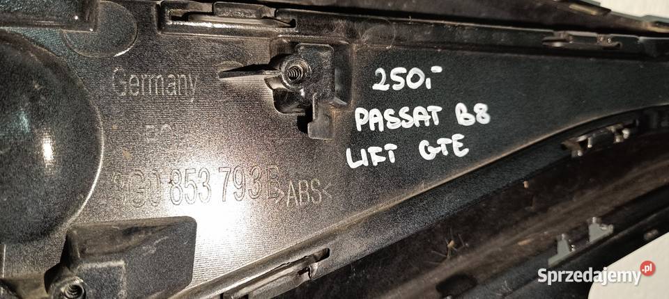 VW PASSAT B8 LIFT GTE KRATKA ZDERZAKA LEWA