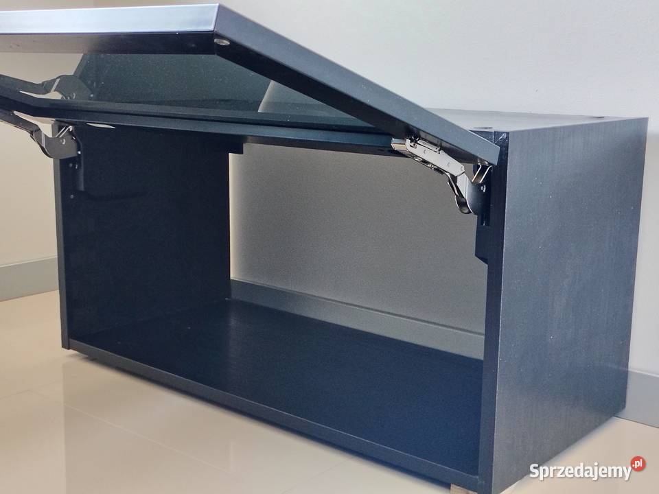 Szafka wisząca IKEA JUTIS szklany front czarna lubelskie Zamość