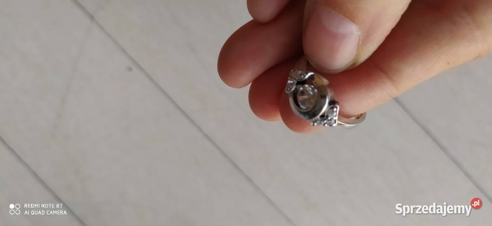 srebrny pierścionek nowy Poznań