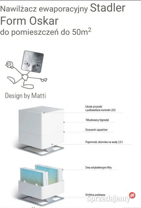 Nawilżacz ewaporacyjny Stadler Form Oskar
