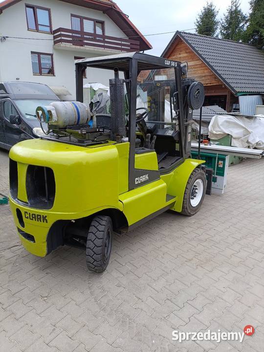 Wózek widłowy Clark 5 ton LPG przesuw boczny