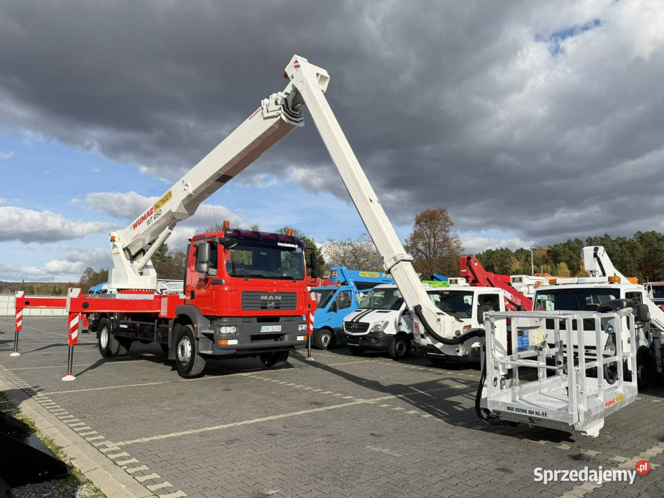 MAN TGM 18280 Zwyżka WUMAG WT 450 Podnośnik Widełki