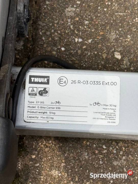 Thule Euro Power 936 uchwyt na 2 rowery
