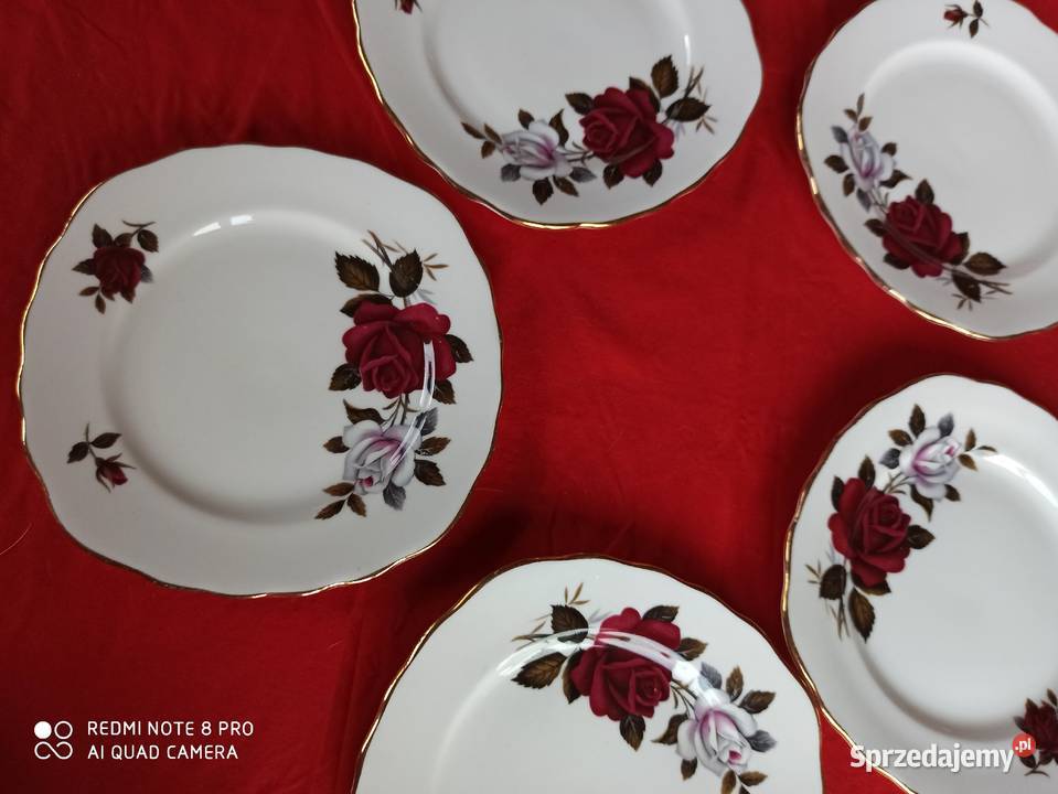 filiżanka z talerzykiem deserowym Colclough Made Antyki, Sztuka, Kolekcje Gdańsk