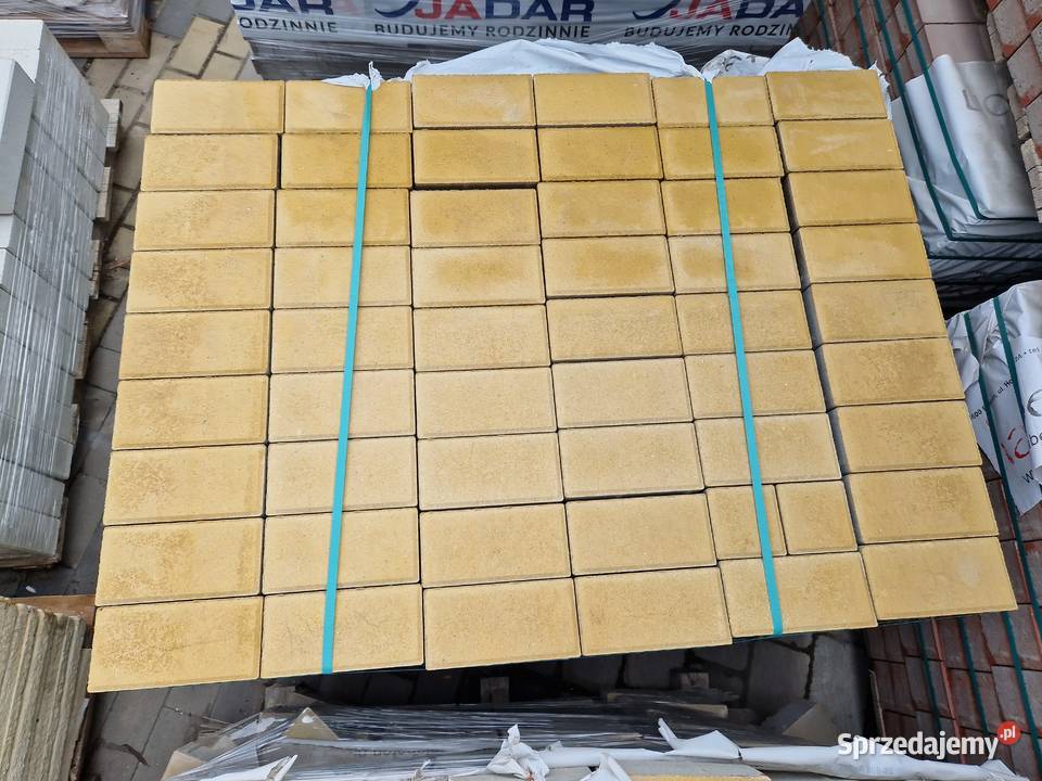 Kostka Brukowa Holland 8 Prostokąt żółta z Fazą Kostka brukowa Wielogóra