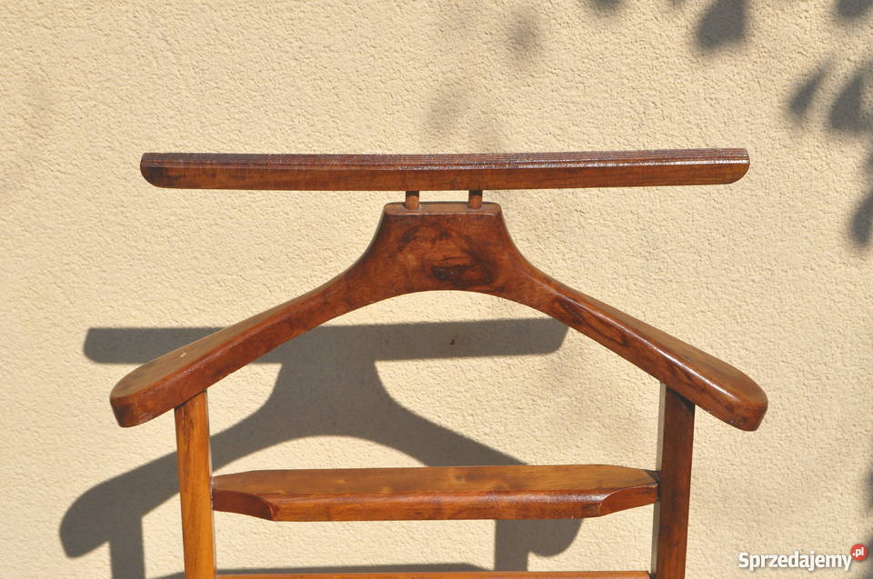 Drewniany stojak wieszak na ubrania kamerdyner Warszawa