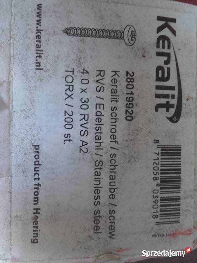 Wkręty kwasówka obróbka sprzedam