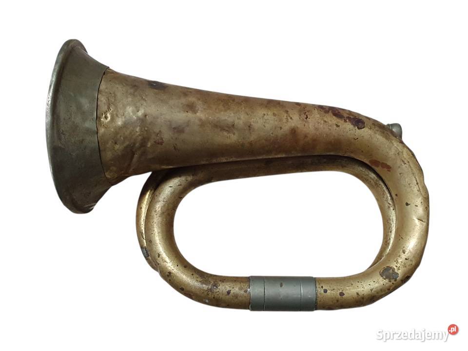 Stara przedwojenna trąbka klakson sygnał Cieszyn