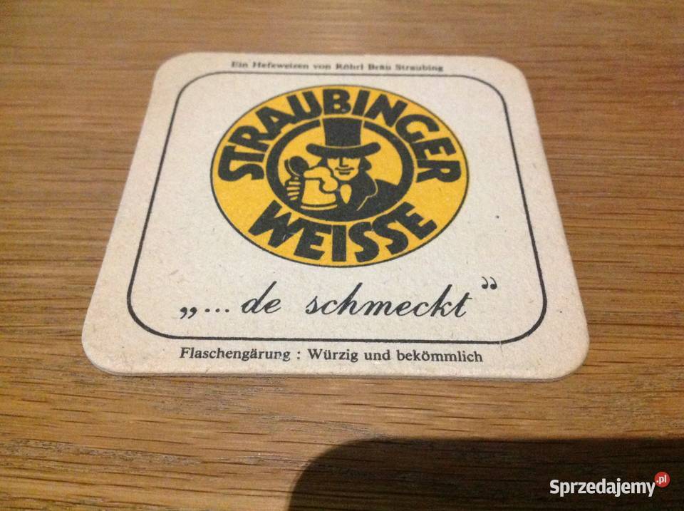 Stara Podkładka pod Piwo STRAUBINGER WEISSE