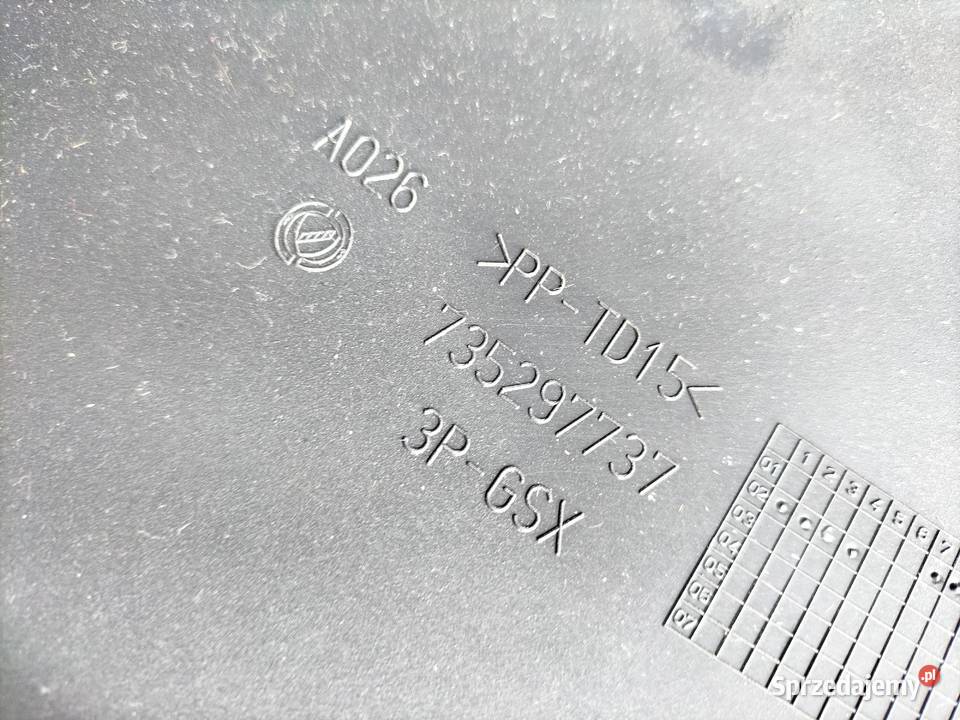 FIAT STILO 735297737 SCHOWEK PÓŁKA KIEROWCY Kamień-Kolonia