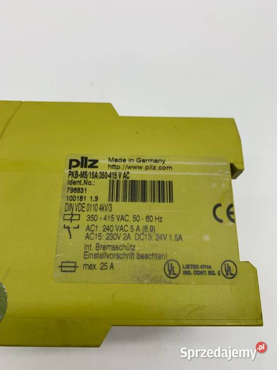 Pilz PKBMS 796831 Safety Relay Dom i Ogród