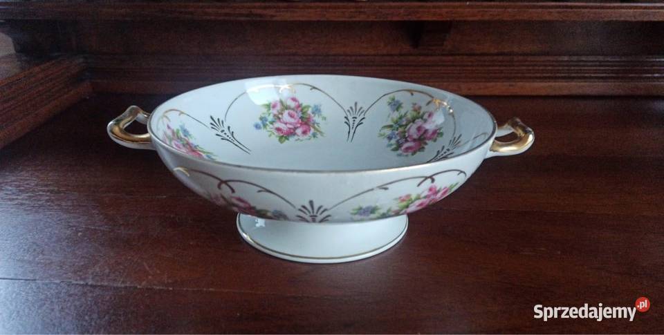 Patera różyczki w złotych kasetonach wewnątrz i pomorskie Gdańsk