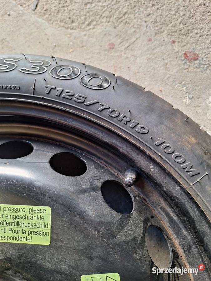 Koło zapasowe Audi A4 B8 dojazdowe Koła dojazdowe Kamienna Góra