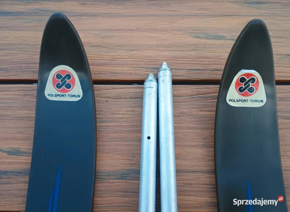 Narty Polsport Toruń L110 PRL 1988r NOWE Korsze sprzedam