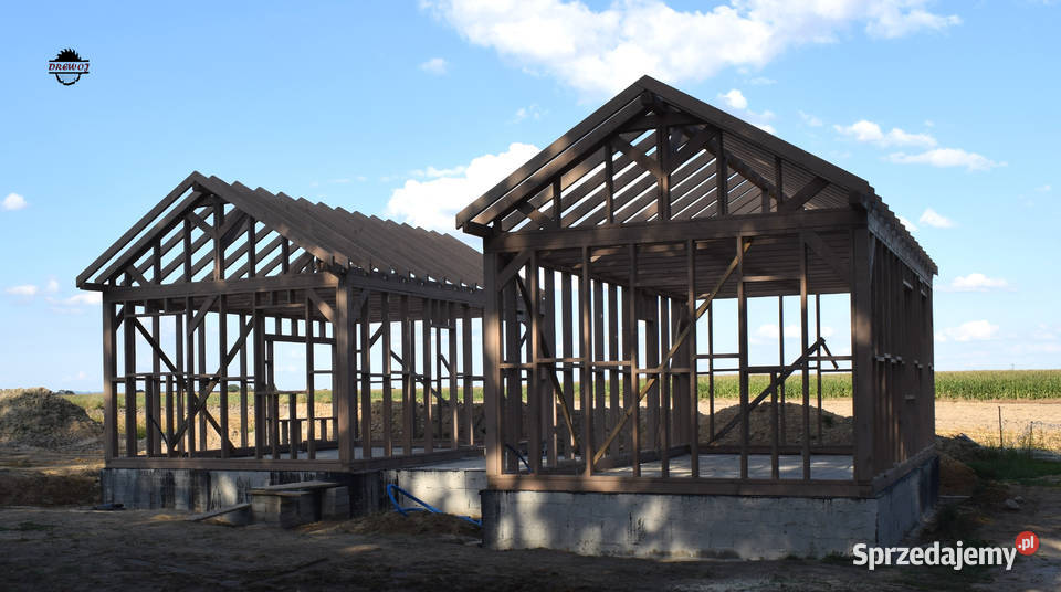 Szkielet domku letniskowego 500x700 konstrukcja Skomielna Czarna