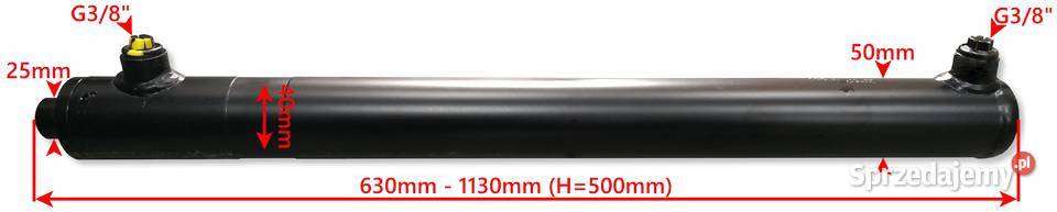Siłownik Hydrauliczny SMTG 40x25 SKOK 500 2STR Solec Kujawski