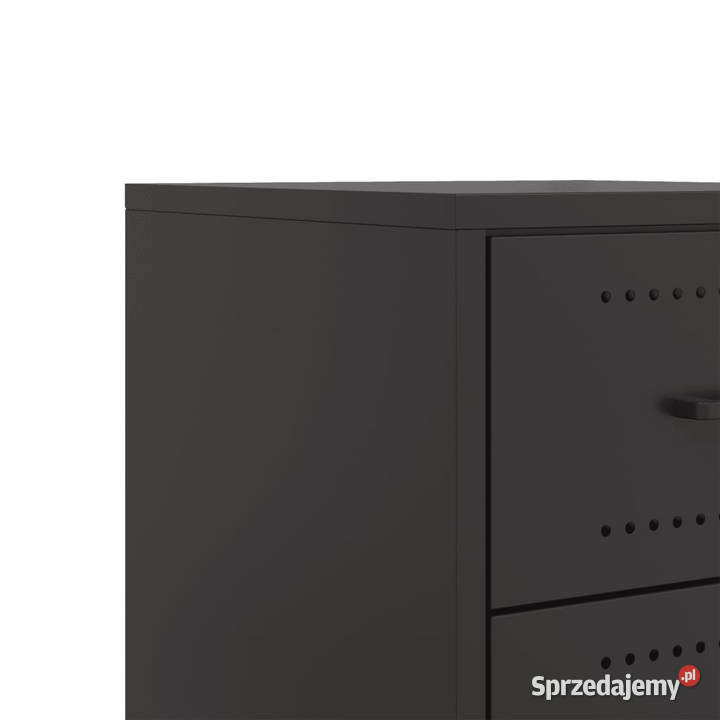 Szafka nocna czarna 36x39x435 stal WM846626 Warszawa