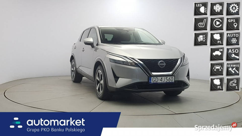 Nissan Qashqai 13 DIGT mHEV NConnecta Xtronic Z srebrny mazowieckie Warszawa