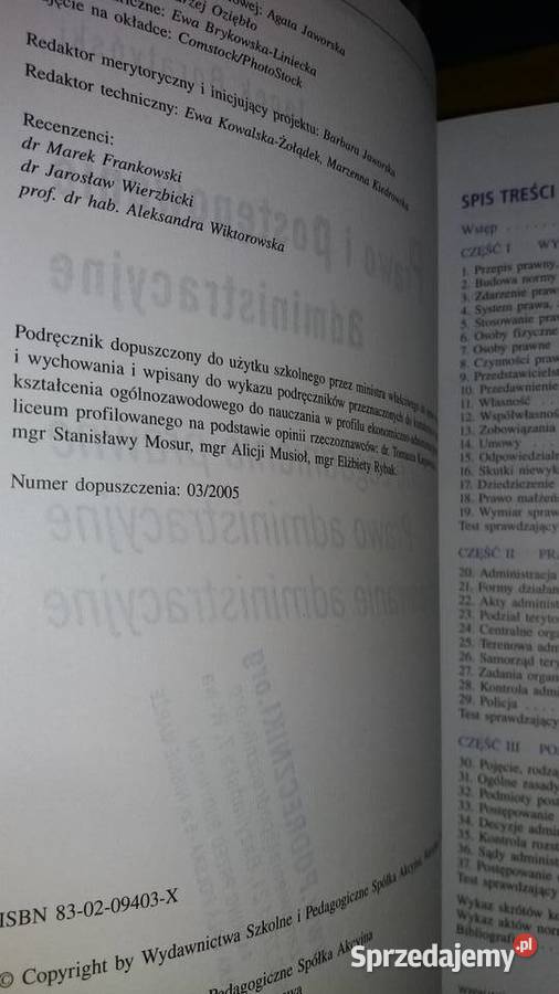 Prawo i postępowanie administracyjne książki Warszawa